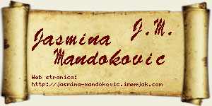 Jasmina Mandoković vizit kartica